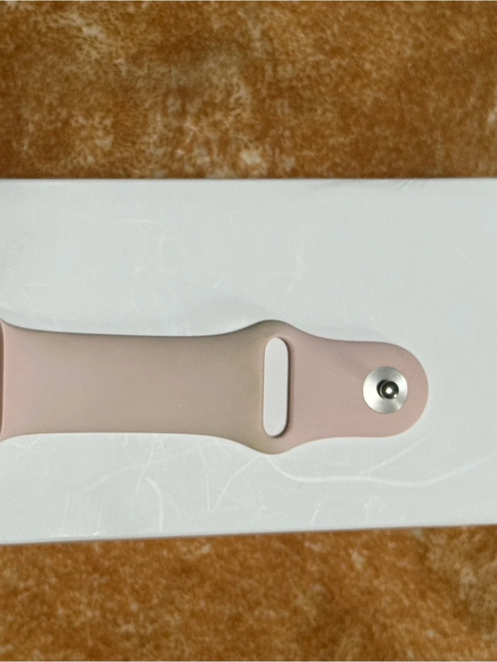 Apple Light Pink Silicone Smartwatch with Rose Gold Case